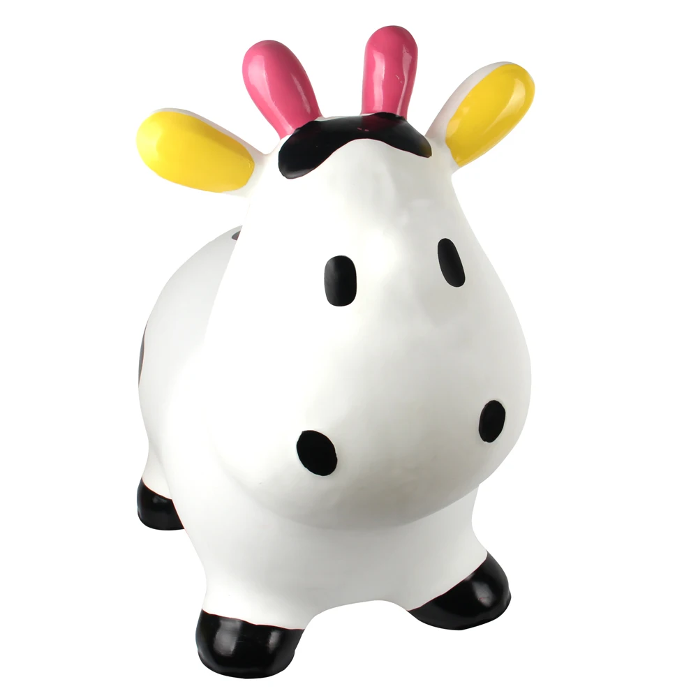Milk cow jumping bouncy animal hopper for kids