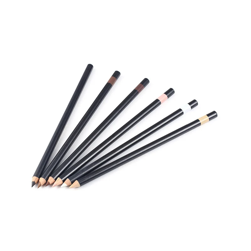 Private label cosmetics waterproof cushion wooden eyeliner pencil