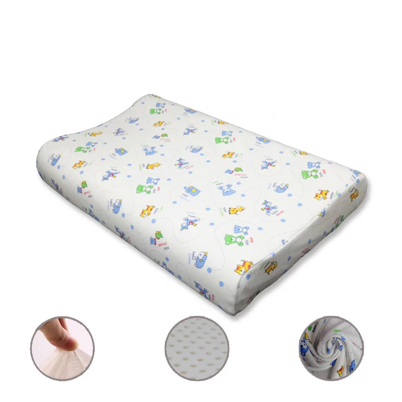 Colorful Cartoon Infant Baby Children Latex Sleep Pillow