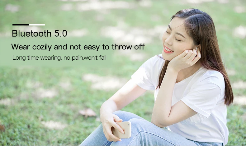 TWS wireless earphone HiFi Stereo BT 5.0 Automatic Pair Intelligent Noise Canceling Mini Bluetooth Earbuds