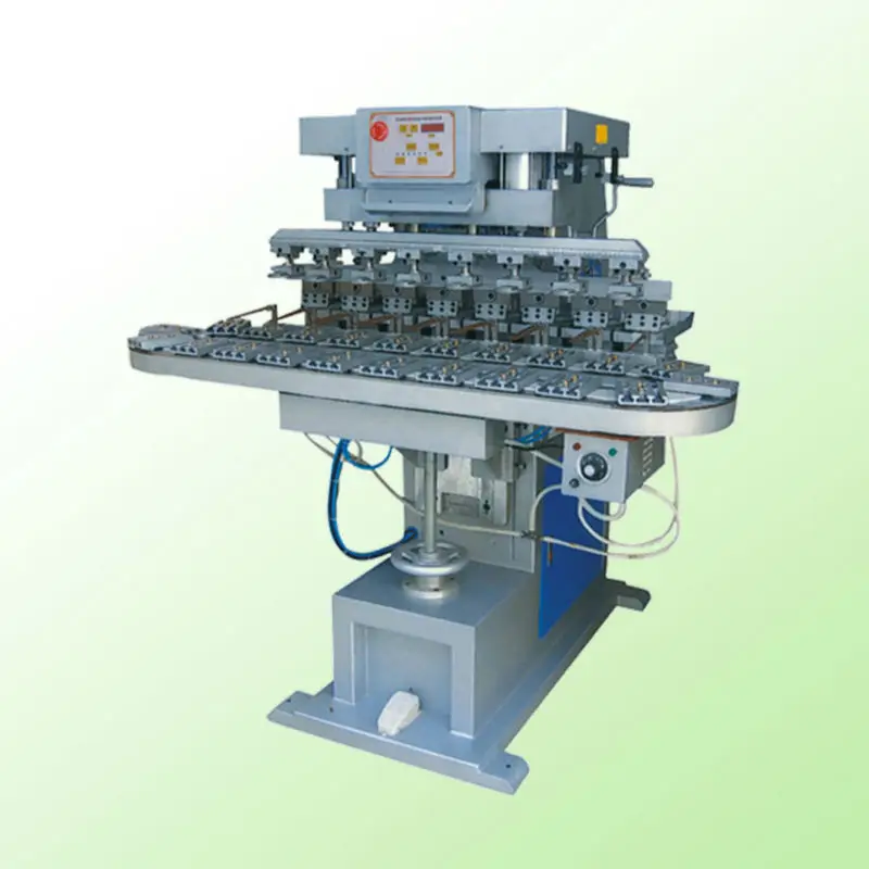 4 color automatic keyboard pad printing machine with conveyor