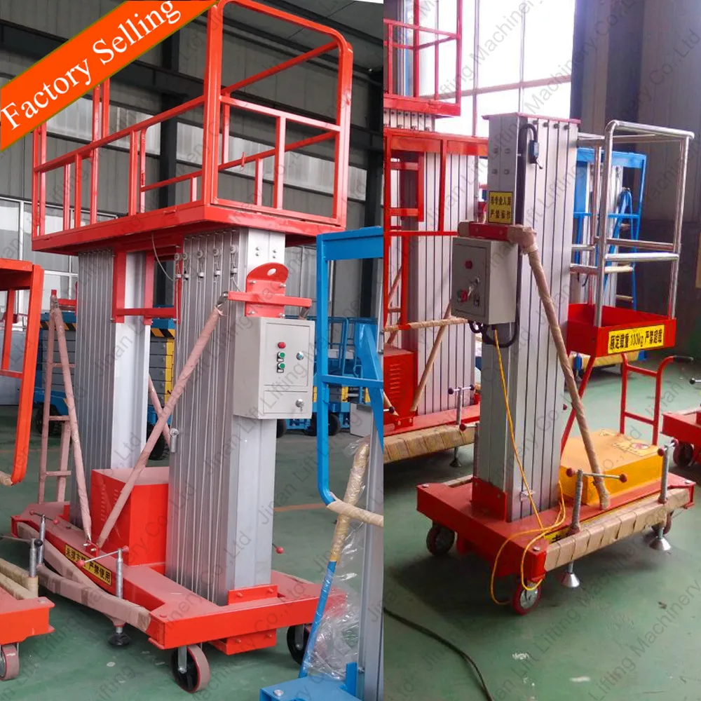 Portable aluminum alloy lift vertical hydraulic sky lift for sale for street light with CE