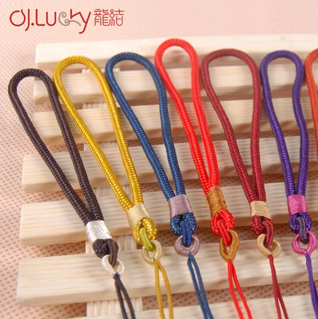 LONGJIE factory wholesales Chinese knot accessories hand rope with tassel DIY car hanging hand-woven rope accept customized