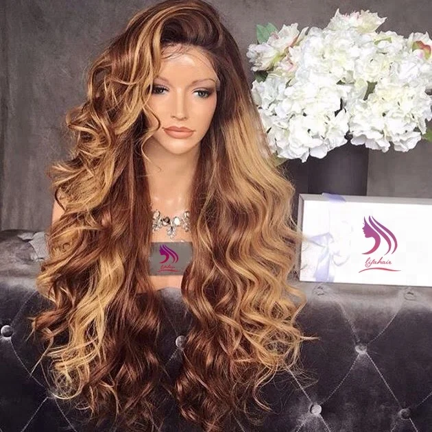 wholesale cheap super thin skin glueless blonde human hair full lace wig