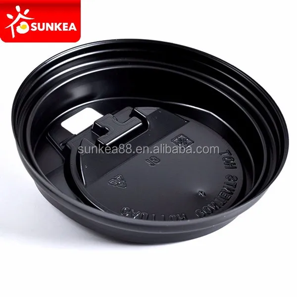 Disposable 40mm 70mm coffee paper cup black plastic lid