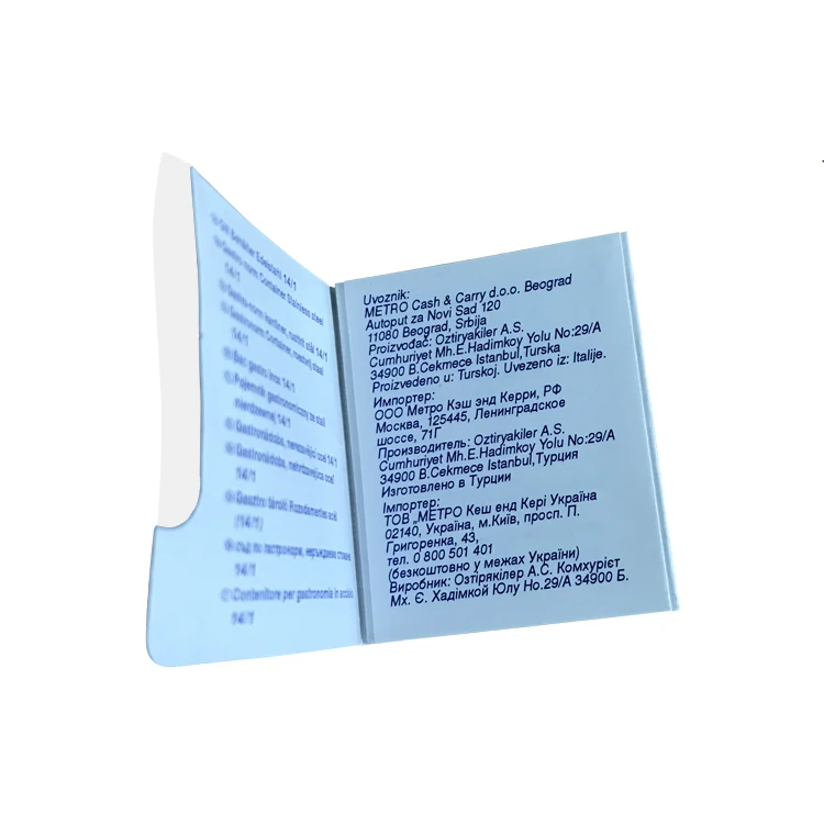Custom Printing Adhesive Multi layer Label Booklet Folding Labels Double Layer Sided Label Sticker