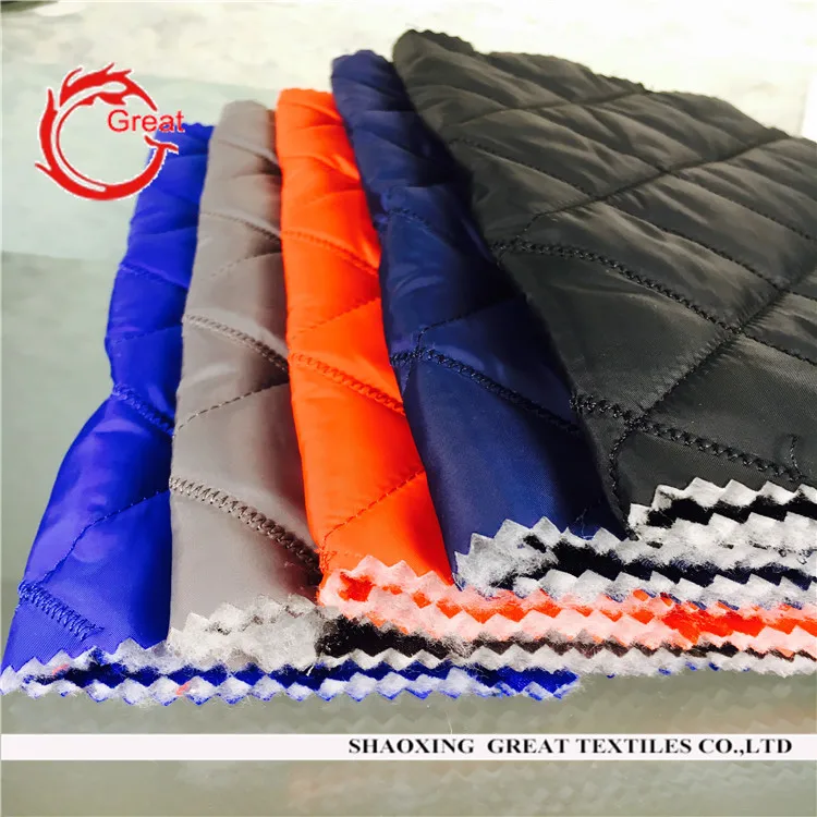 
winter quilted jacket fabric designer quilted jacket fabric accept OEM 