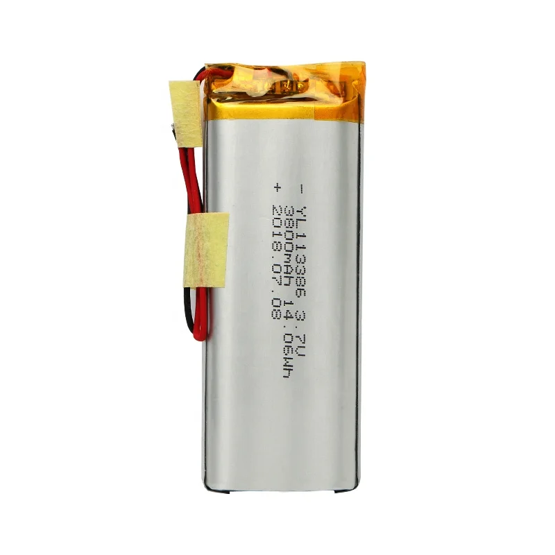 Rechargeable 3.7v 3800mah polymer battery 113386 lipo 14.06Wh Lithium Polymer Battery made in China
