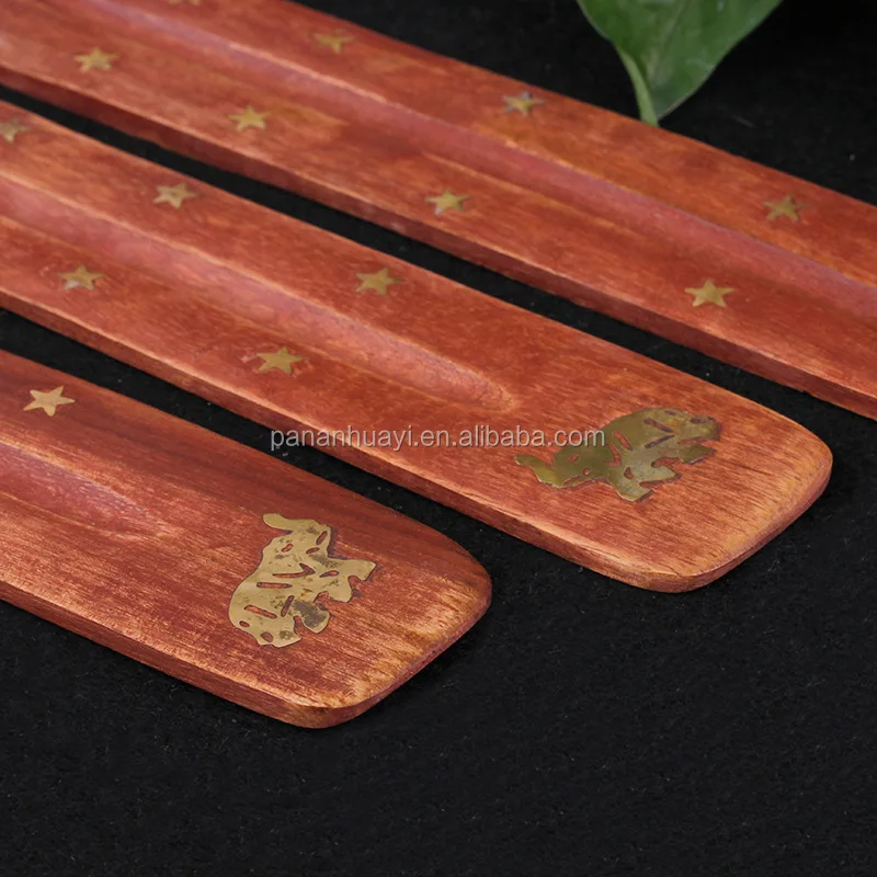 India Thailand style Home incense burner Wood plate for incense stick burning
