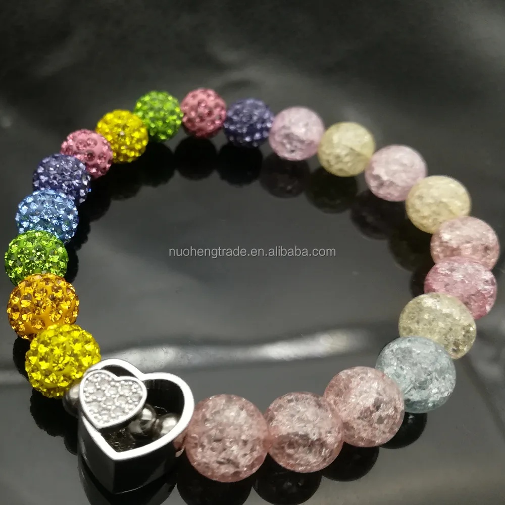 6mm/8mm/10mm/12mm/14mm Diamond CZ Pave Clay Beads For Bracelet Spacer