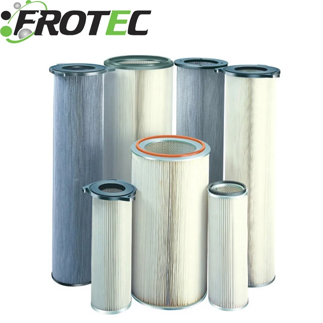 PU/plastisol End Cap 5 Micron RO Treatment Polyester Pleated Filter Cartridge