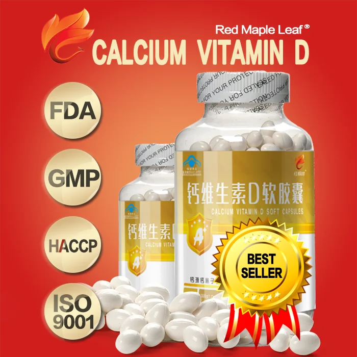 
Food Supplements Wholesale Bulk Packing Calcium Vitamin D3 Capsules 