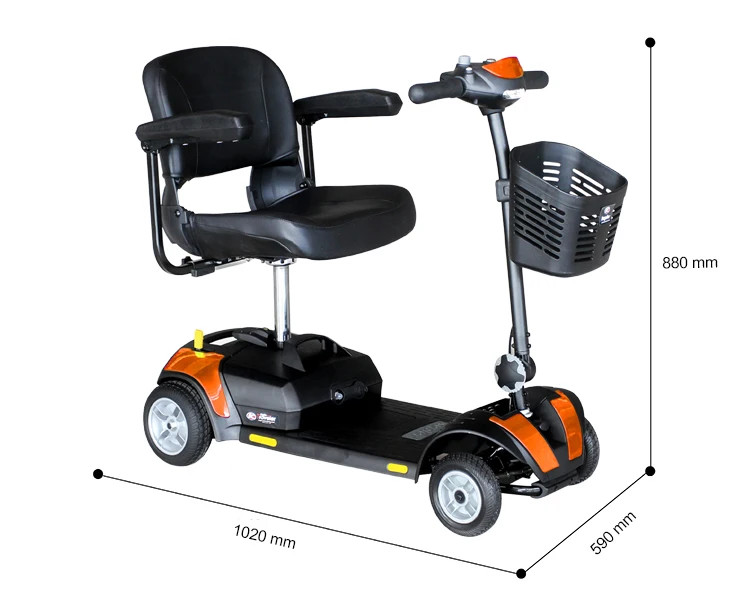 Electric Scooter Disabled Mobility Scooter 4 Wheel Handicapped Scooter with Chair