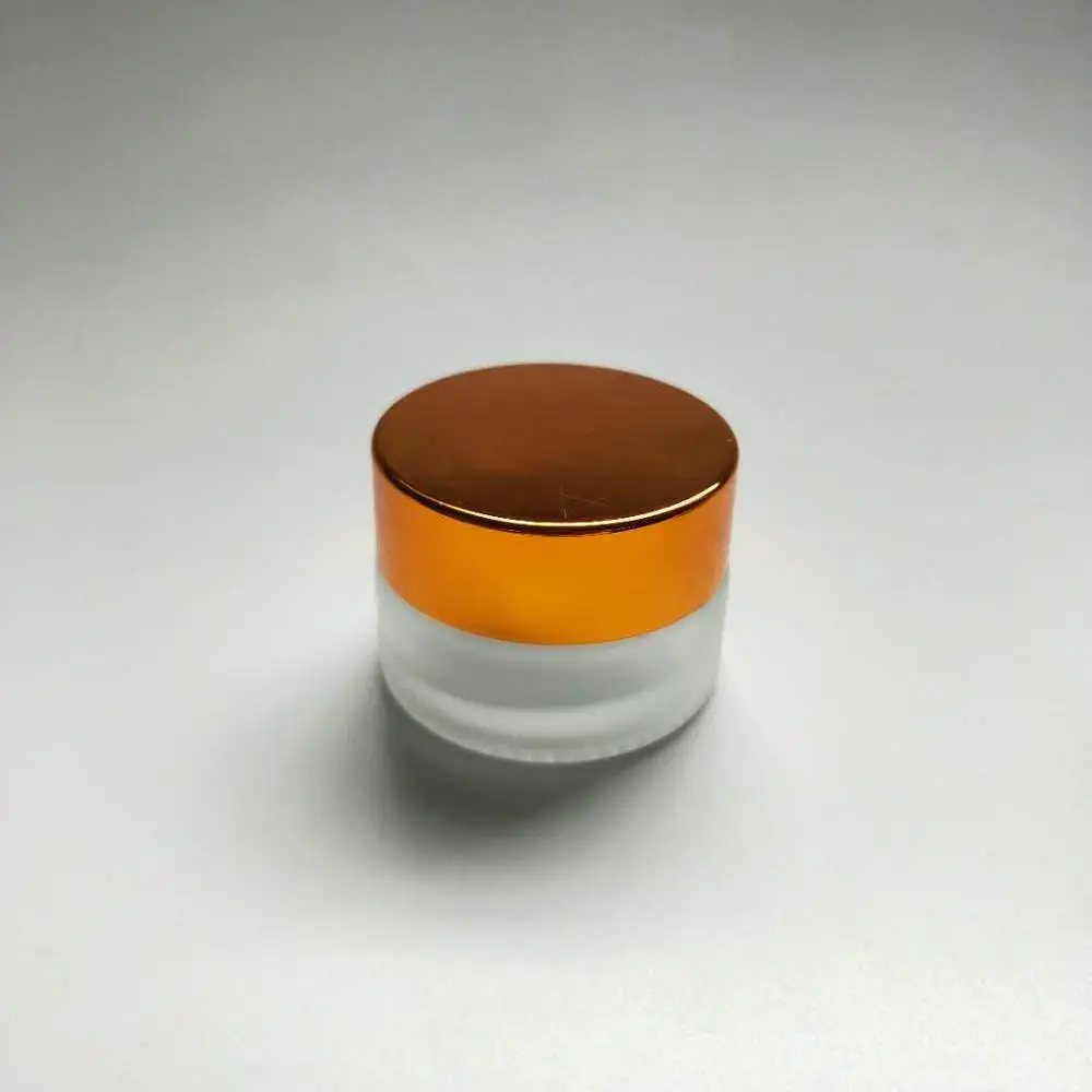 
5g round glass cream bottle jars pot container empty cosmetic bottle 