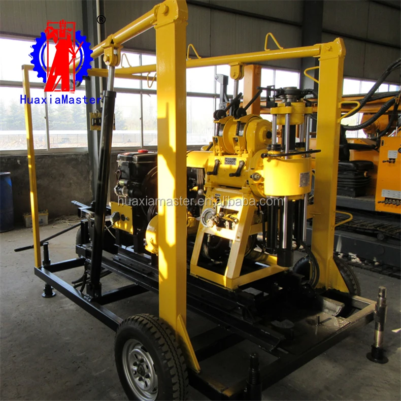 XYX-130 portable wheeled hydraulic 130m deep well bore machine for sale
