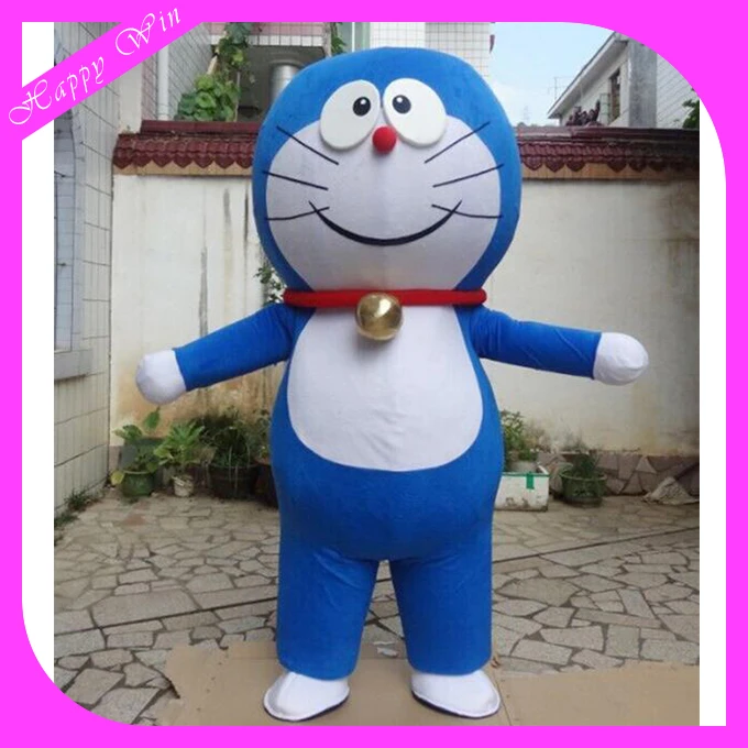 Hot selling Janpan cartoon mastcot soft plush doraemon mascot costume for adults