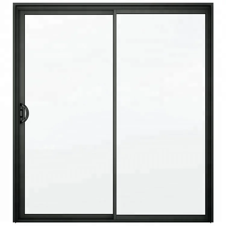 Modern patio thin frame aluminum exterior slide glass door with German hardware