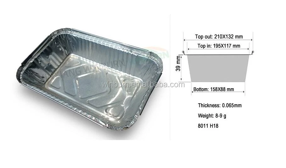 
Disposable Aluminium Foil Oven Safe Food Container 