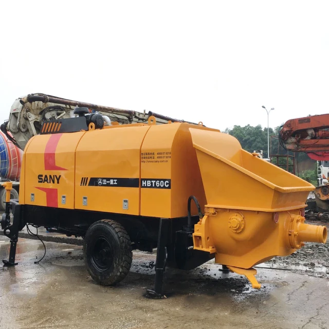 Низкое потребление топлива цементный инъекционный насос Sany стационарный бетононасос для прицепа