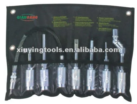 
7pcs grease gun accessory lube accessory kit set 