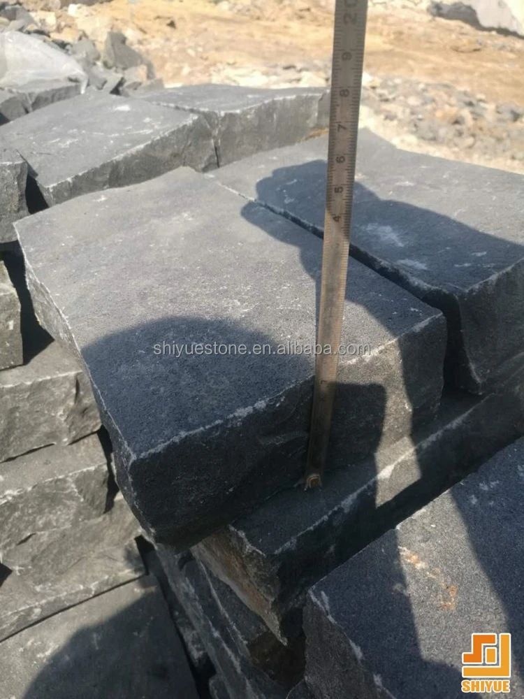 China Zhangpu ZP black Basalt outdoor paving stone driveway paving bricks stone