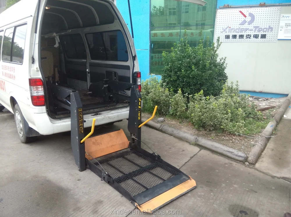 WL-D-880U Dual Arm Electric and Hydraulic Disabled lift table Wheelchair Lift for Van and Minivan with CE
