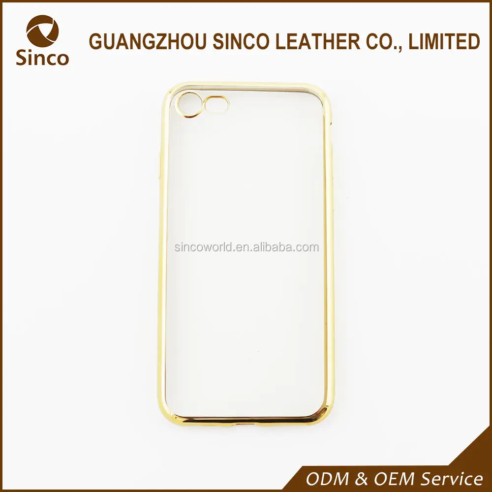 Гальванизируйте бампер тпу случай мобильного телефона для iPhone7