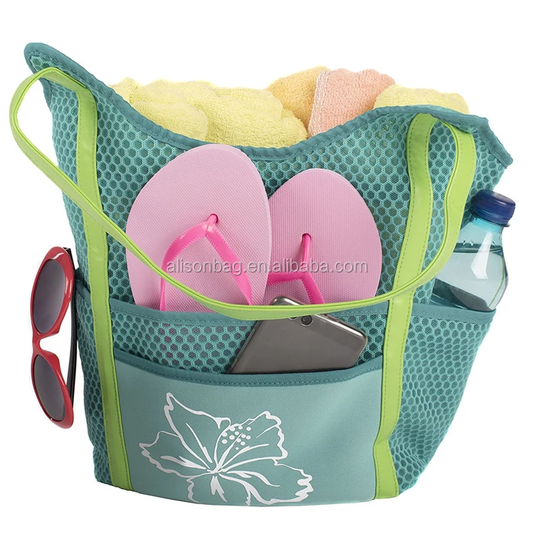 
Large Women Neoprene Beach Bag Multipurpose Neoprene Beach Tote Bag With Small Wallet Bag 