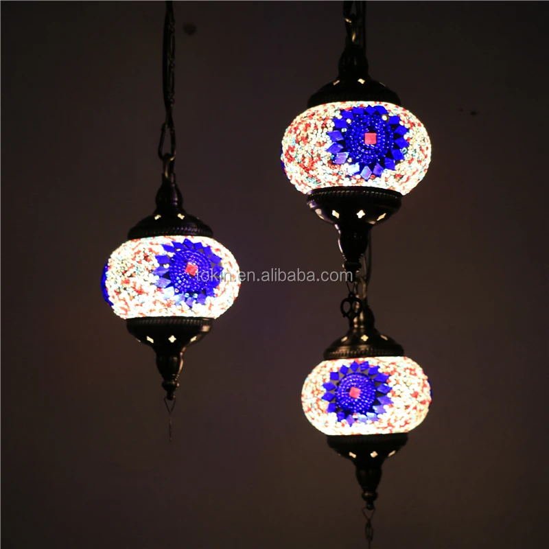 handmade Mosaic Art single Turkish Lamps Chandelier CC3M01