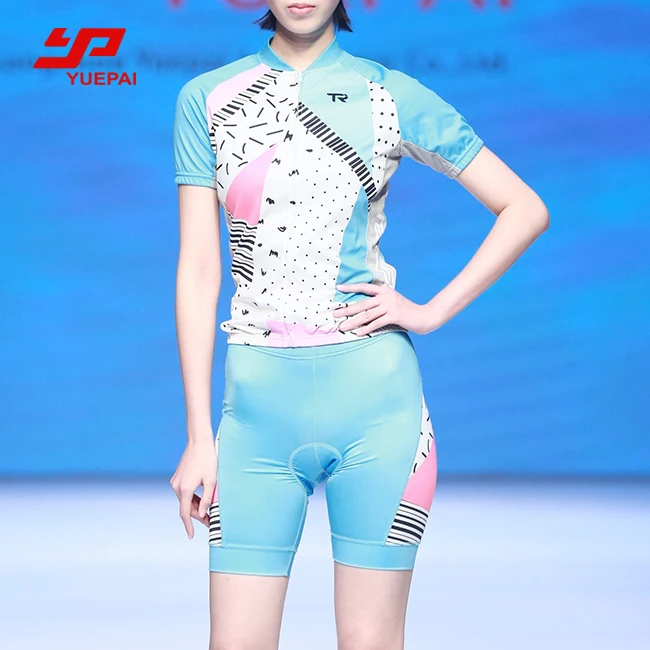 New Custom logo sublimated wholesale bike uniform bicycling custom women cycling jerseys clothing