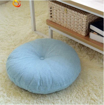 
Linen futon cushion padded round large fabric floor meditation Japanese balcony window tatami cushion 