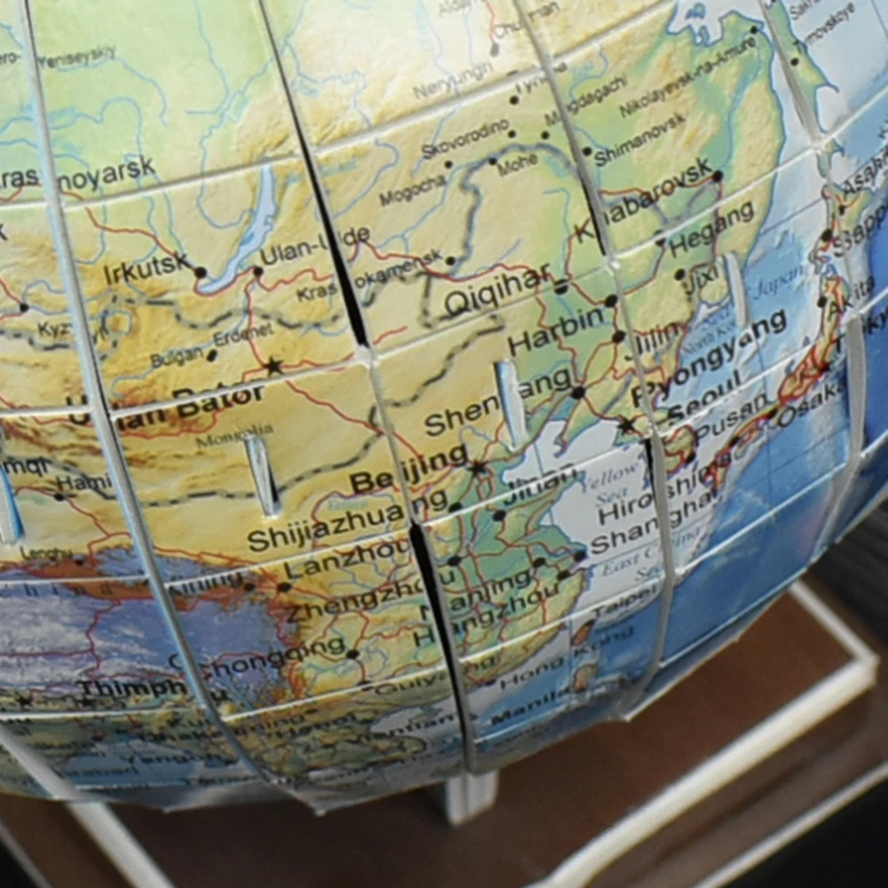 Aerospace 3D Puzzle Planets - Earth Globe Model Kit for Kids, Fun and Educational Globe Puzzle, Assembling Toy for Toddlers