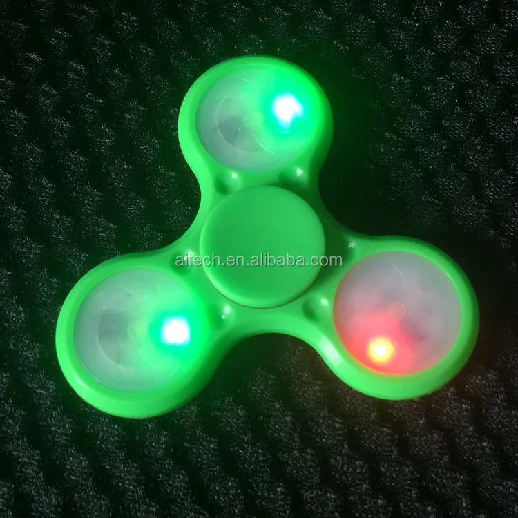 
Newest Led Fidget Spinner toy hand spinner with 608 bearing ABS plastic finger sppiner 
