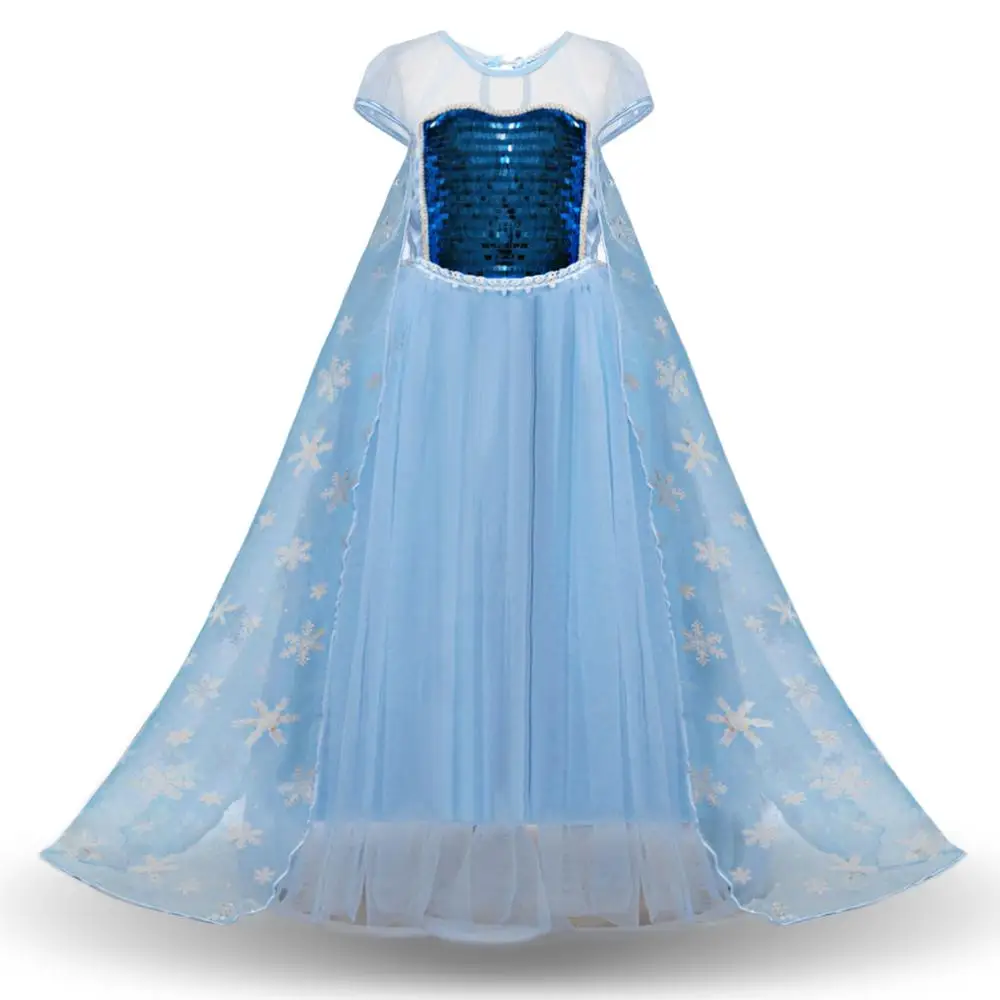 One Piece Children Boutique Girls Lace Frozen Fashion Party Dress In 2019