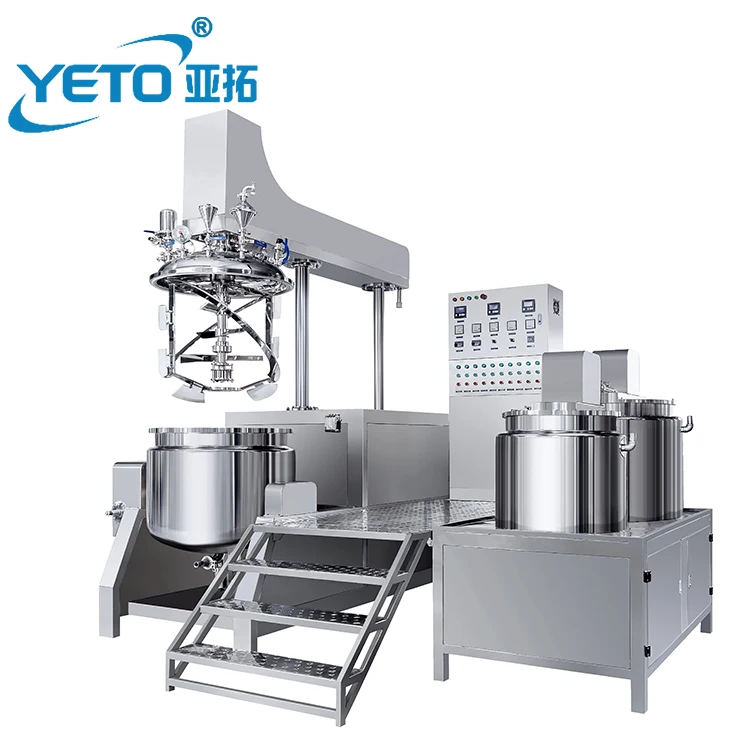 
YETO 100L vacuum emulsifying Mixing Homogenizer machine for Sun Cream Ointment 