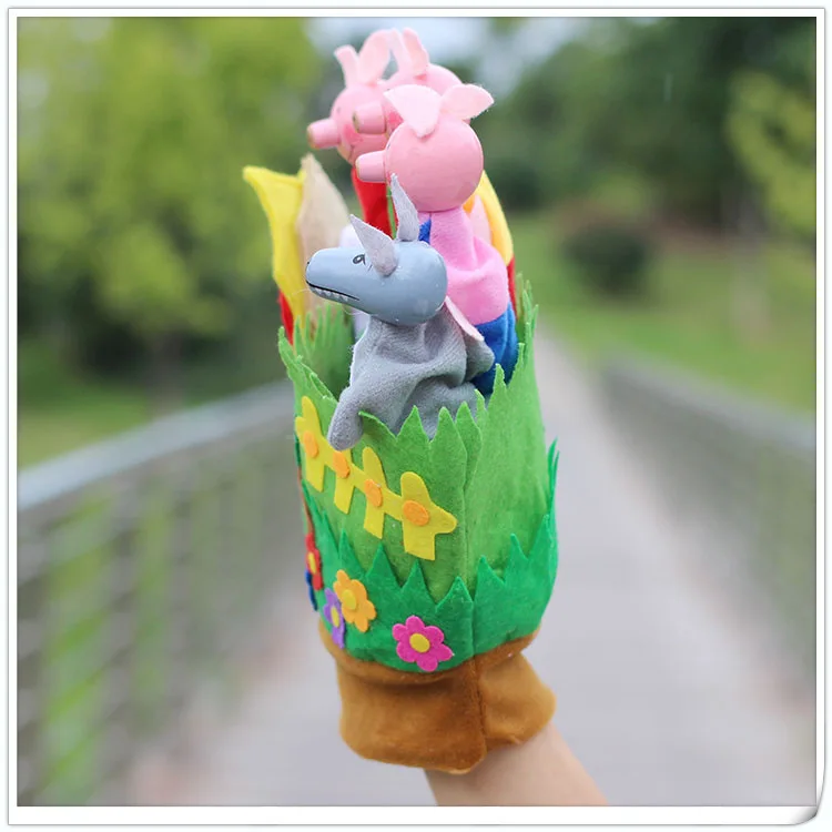 Куклы на пять пальцев для детей дошкольного возраста с тремя маленькими свиньями