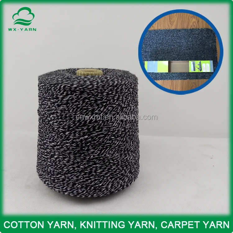 
Ne 6s/2-6s/3 blended yarn, recycle twisted yarn, double ply carpet yarn 