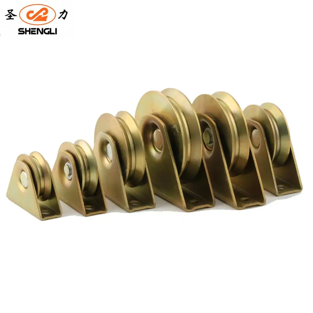 hot and popular Sliding gate triangular roller wheel pulley groove u/v/y type in jinhua