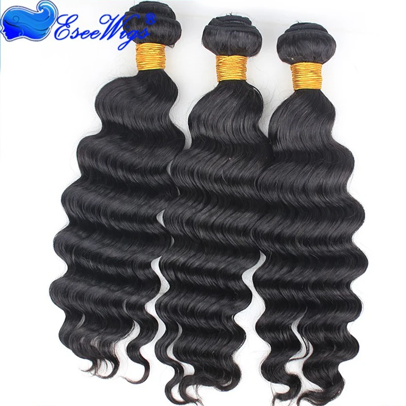 Best Quality Full Cuticles 8A Grade Unprocessed Raw Brazilian Human Hair Weave Deepwave Human Hair Bundles