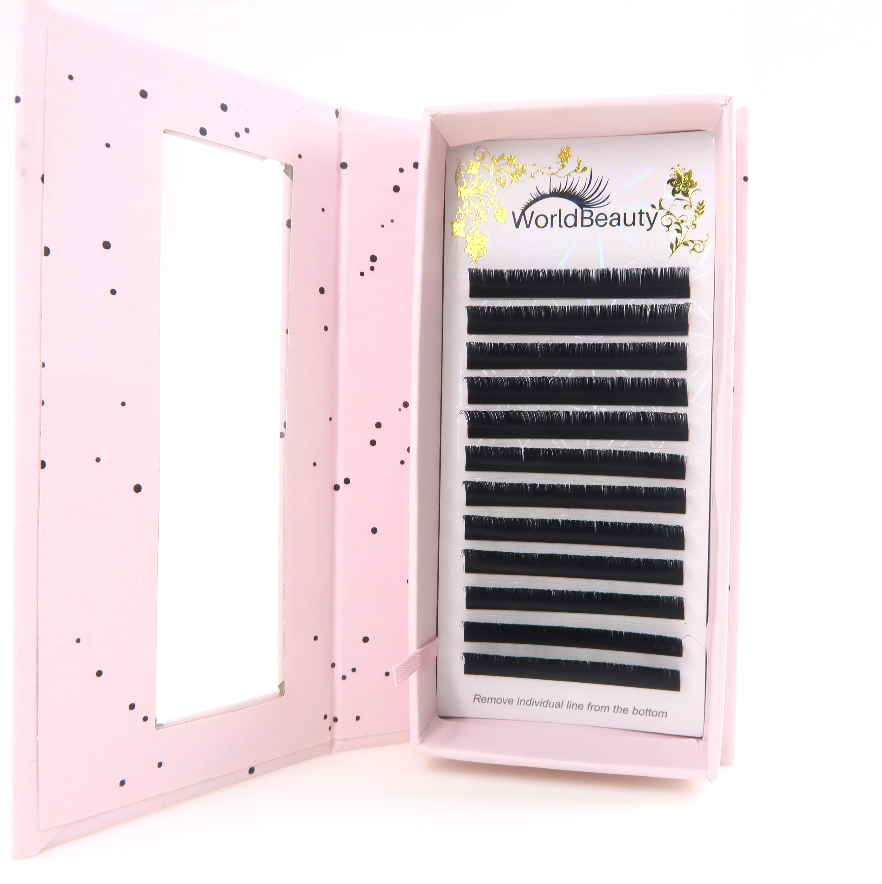 0.03 Lashes tray Private Label Individual faux Mink Eyelash Extension (60804428896)