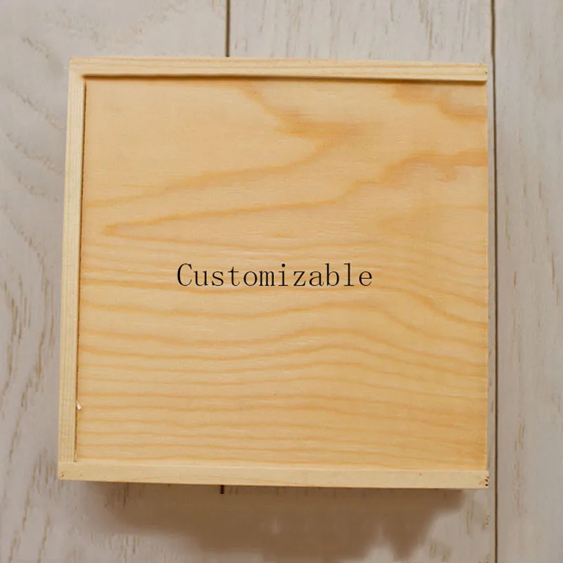 Custom USB flash drive wedding photo gift packaging wooden keepsake box