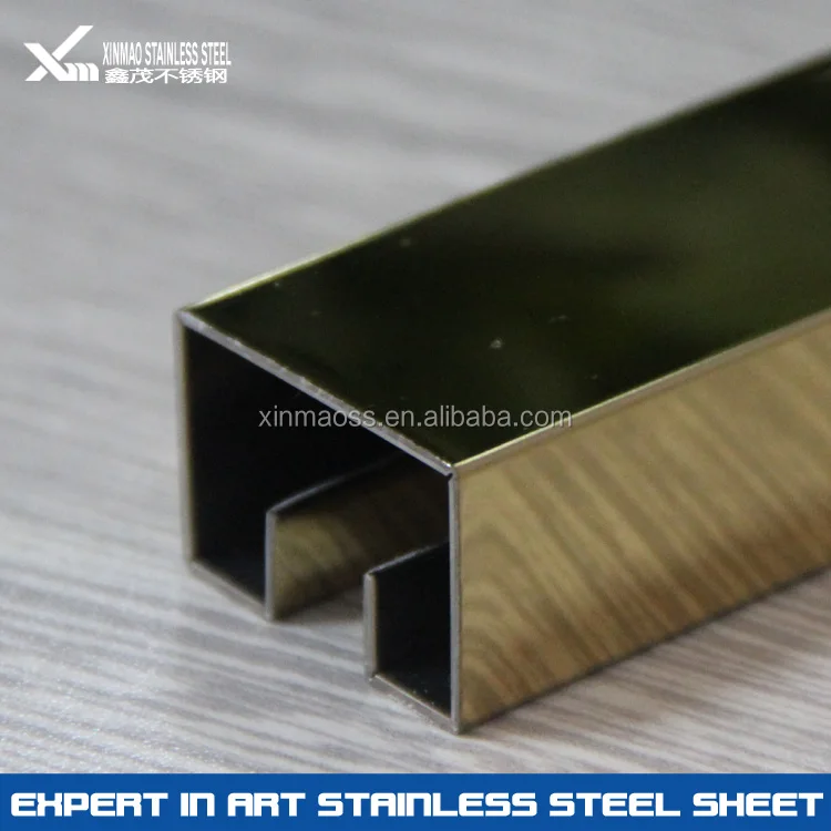 
Good quality 304 stainless steel U channel for apartment decorative skirting 