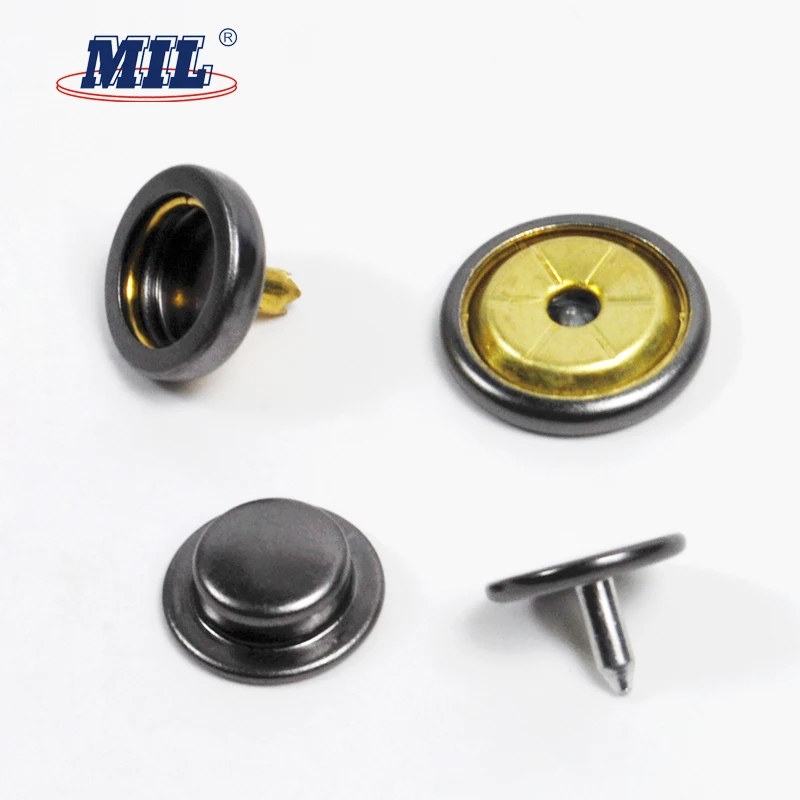 Paint metal leather jacket snap clip buttons