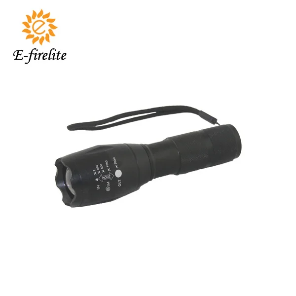
high power zoomable portable waterproof tactical led flashlight 