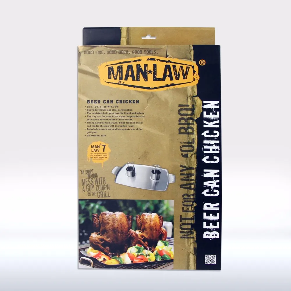 Manlaw BBQ Beer Can Chicken Roaster / Holder Charcoal Other Accessories Stainless Steel Metal,stainless Steel