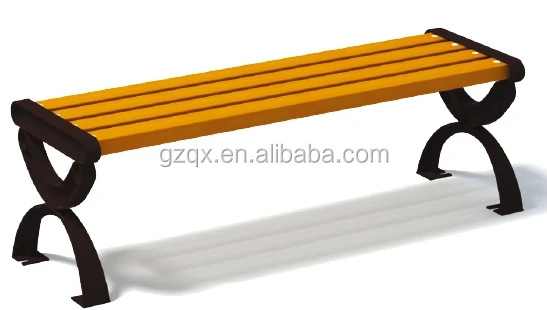 Fine Design Wood Park Bench/Antique cast iron bench/Outdoor Waiting benches/QX-144D