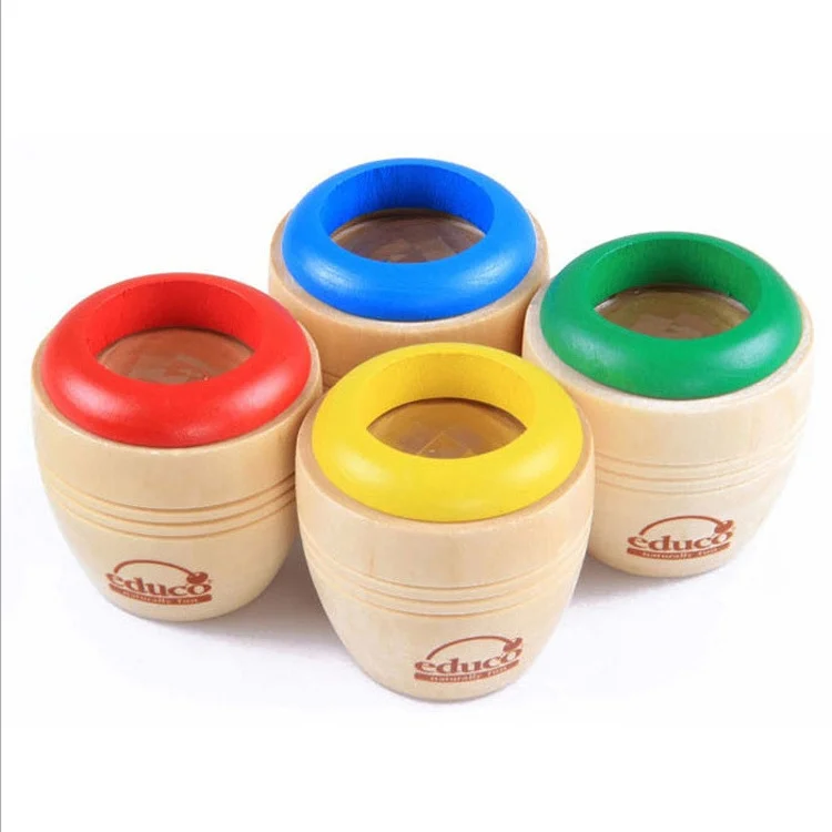 Magic Eye Effect Kaleidoscope Wooden Kids Toy Prism Observe the Colorful World Funny Children Gifts