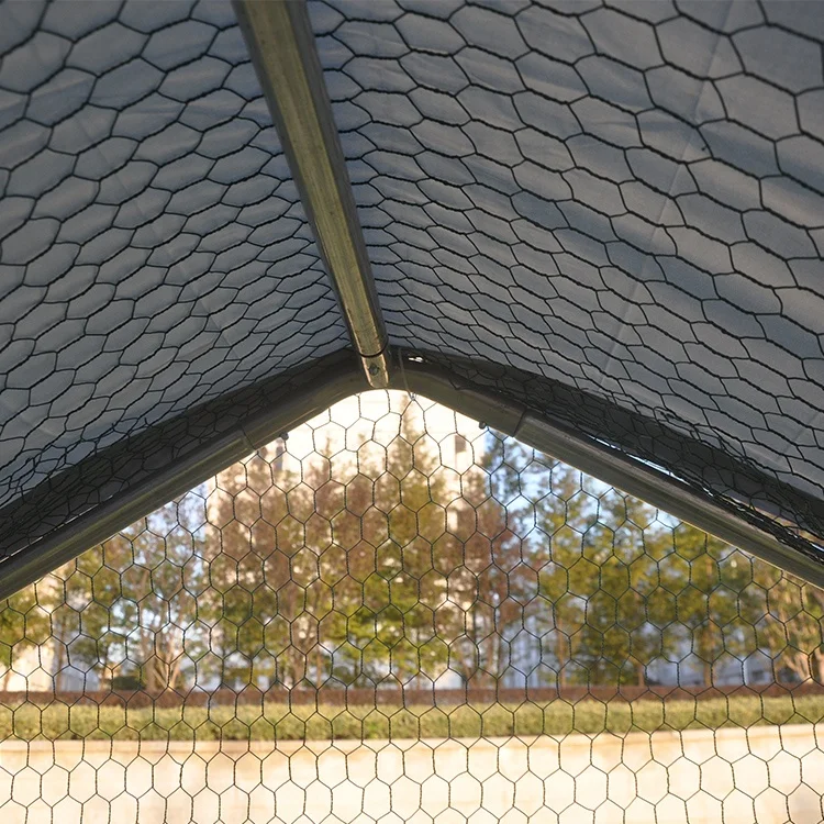 Factory Supply Walk In Enclosure Large Metal Hen Coop For Sale