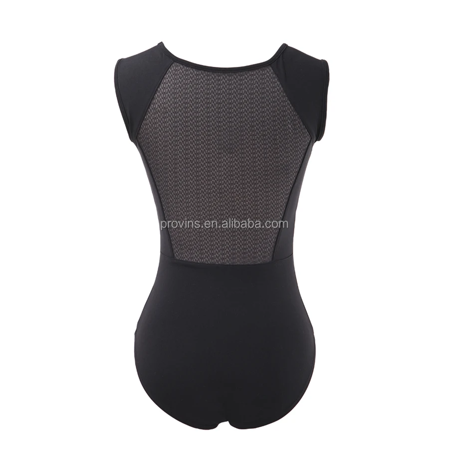 Adult Girls Sexy Mesh Back Gymnastics and Ballet Dance Leotard