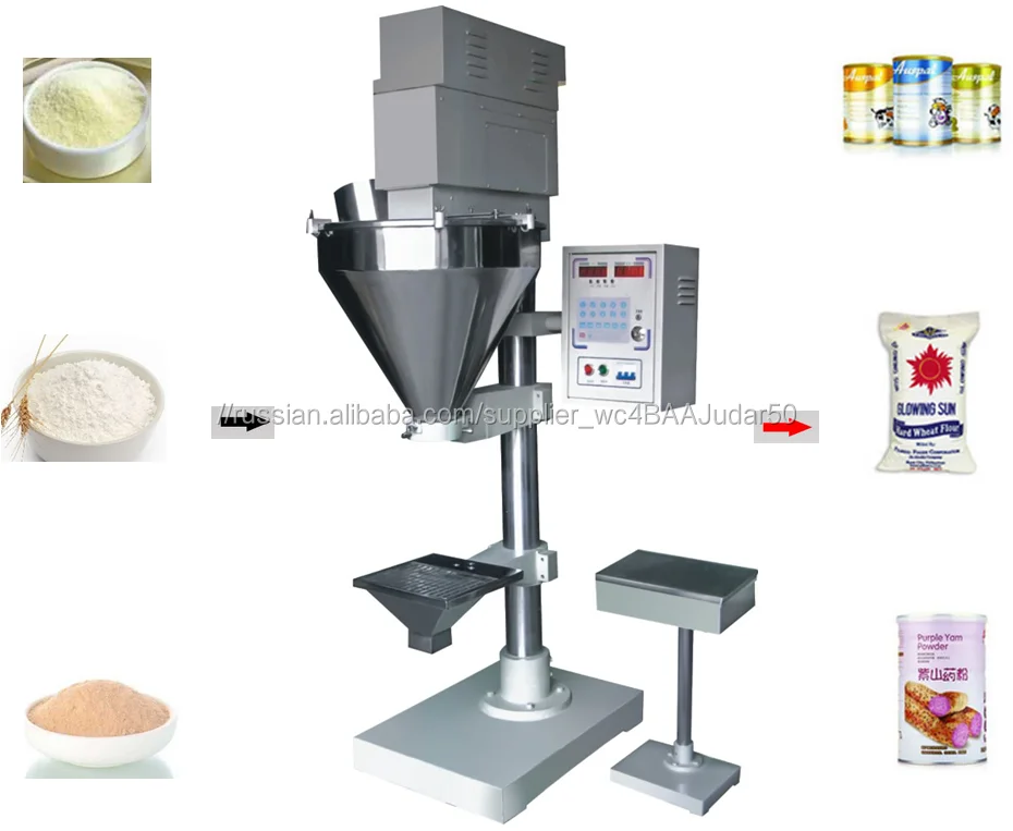Полуавтоматический сухой порошок наполнителя/руководство порошок для фасовки (другой диапазон веса порошок упаковочная машина